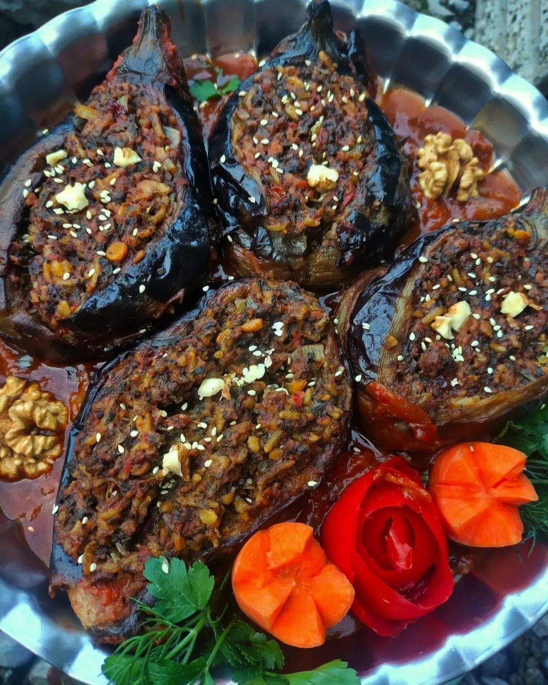 طرز تهیه دلمه بادمجان خانگی خوشمزه و ساده 2 نکته مهم رِضیم 4322