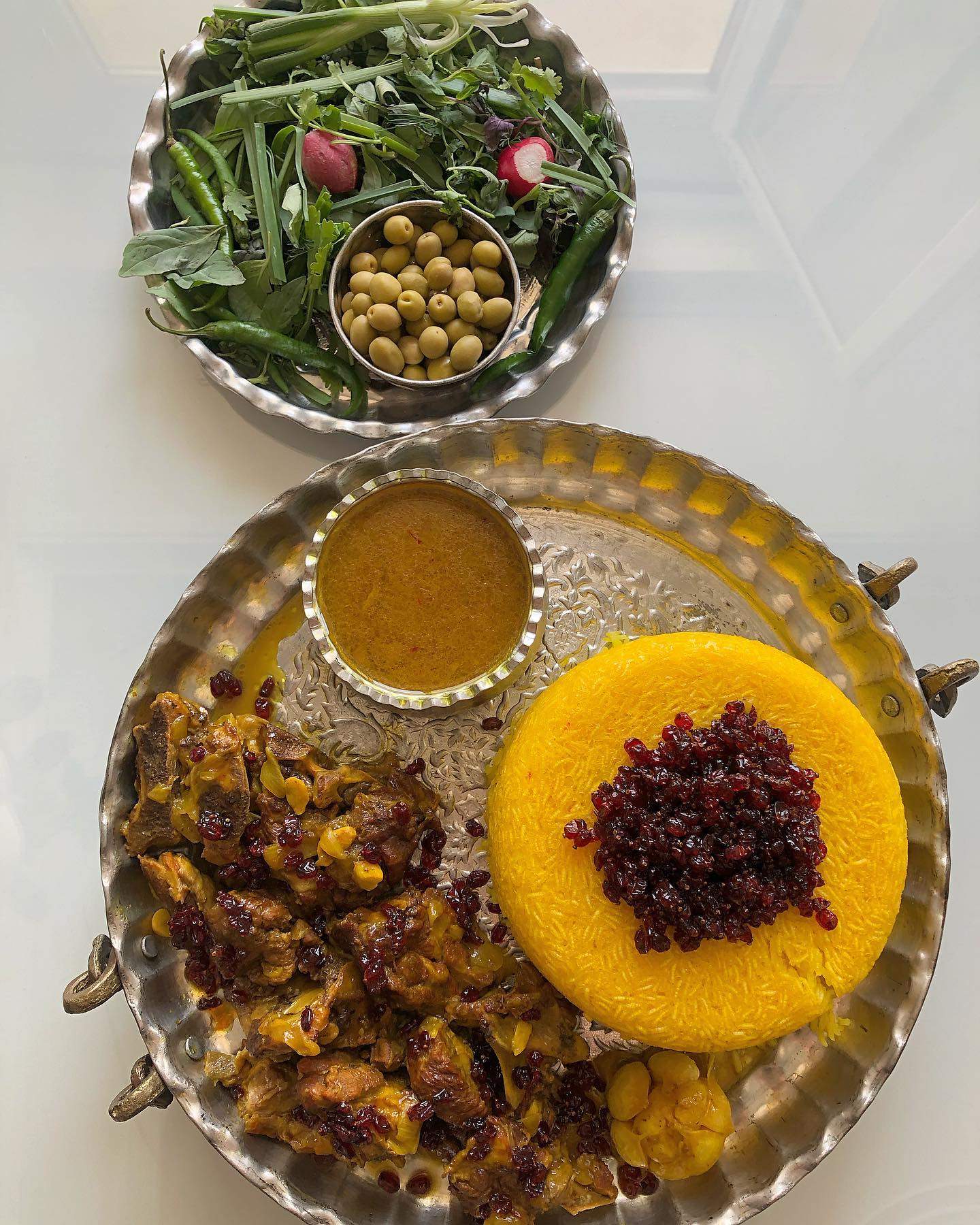 طرز تهیه چلوگوشت زعفرانی خوشمزه و ساده به سبک رستورانی