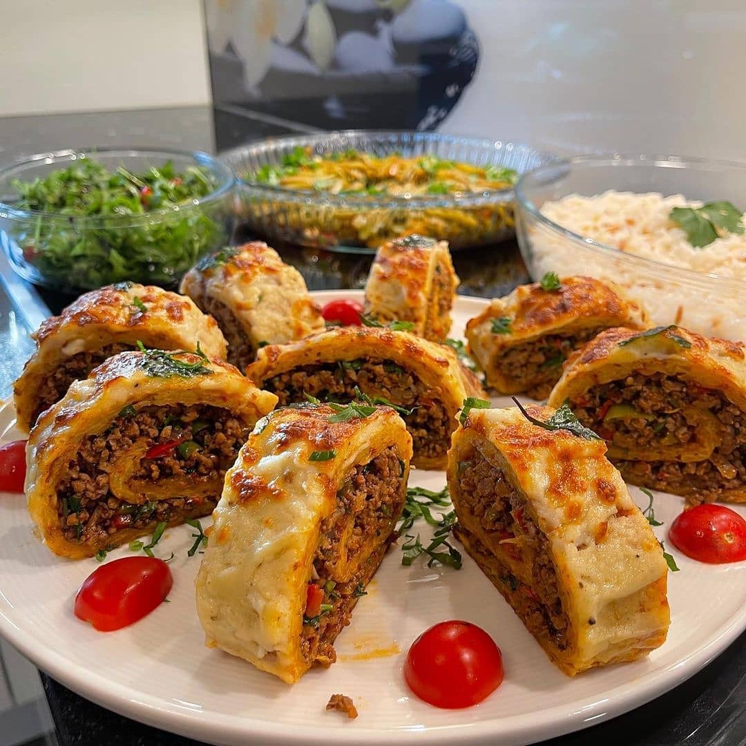 طرز تهیه رولت سیب زمینی ترکیه ای خوشمزه و ساده (مرحله به مرحله)