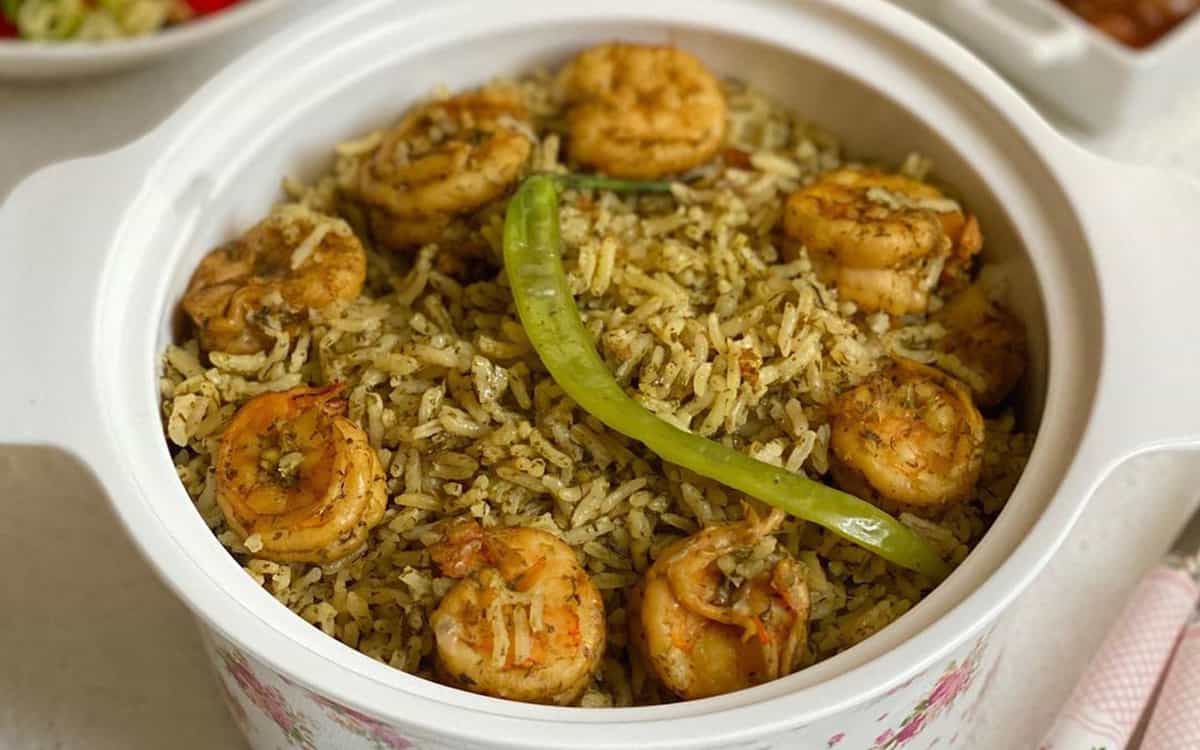 طرز تهیه قاطی پلو با میگو مجلسی و خوشمزه به سبک جنوبی