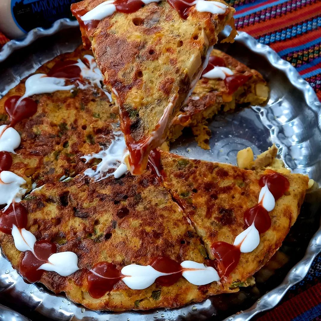طرز تهیه کوکو پیتزایی (ساده و فوری) در فر و تابه