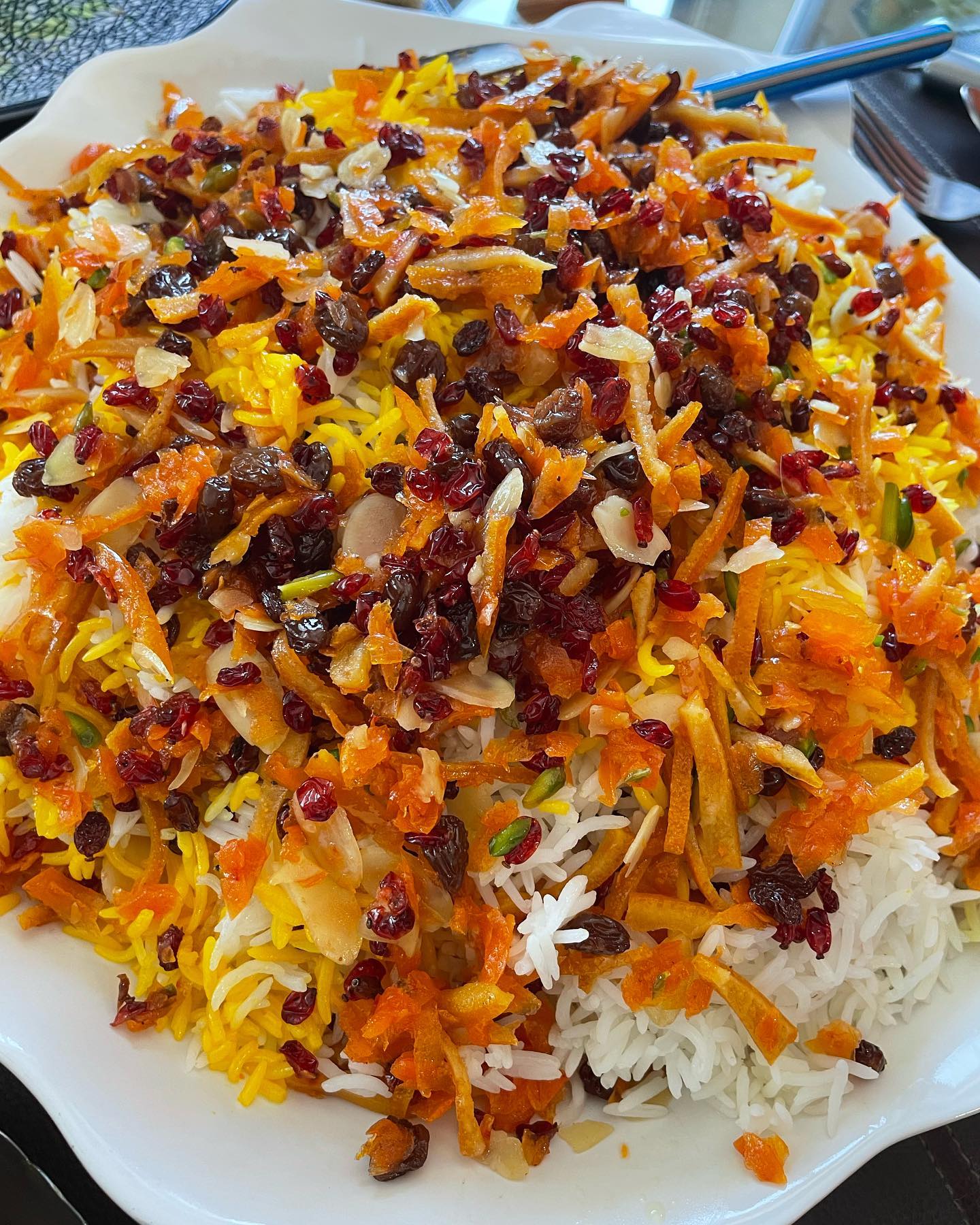 طرز تهیه مرصع پلو با مرغ خوشمزه و مجلسی به سبک رستورانی