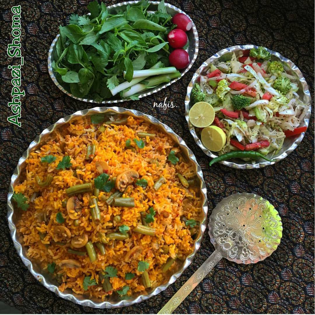 طرز تهیه پلو سبزیجات خوشمزه و مجلسی به سبک مکزیکی