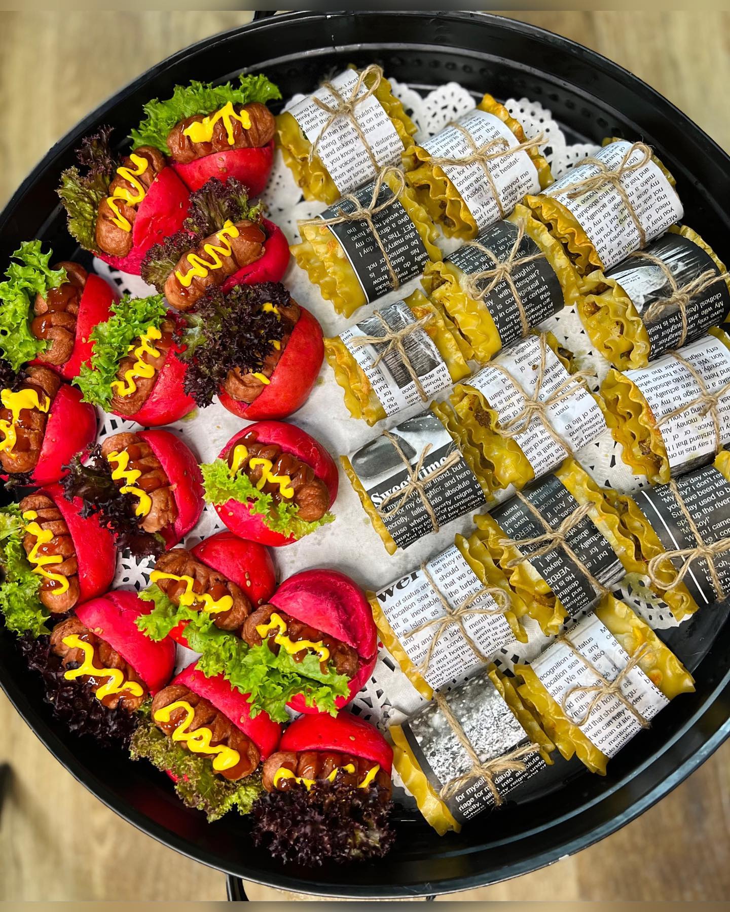 طرز تهیه لازانیا رولی لقمه ای ایتالیایی (خوشمزه و مجلسی)