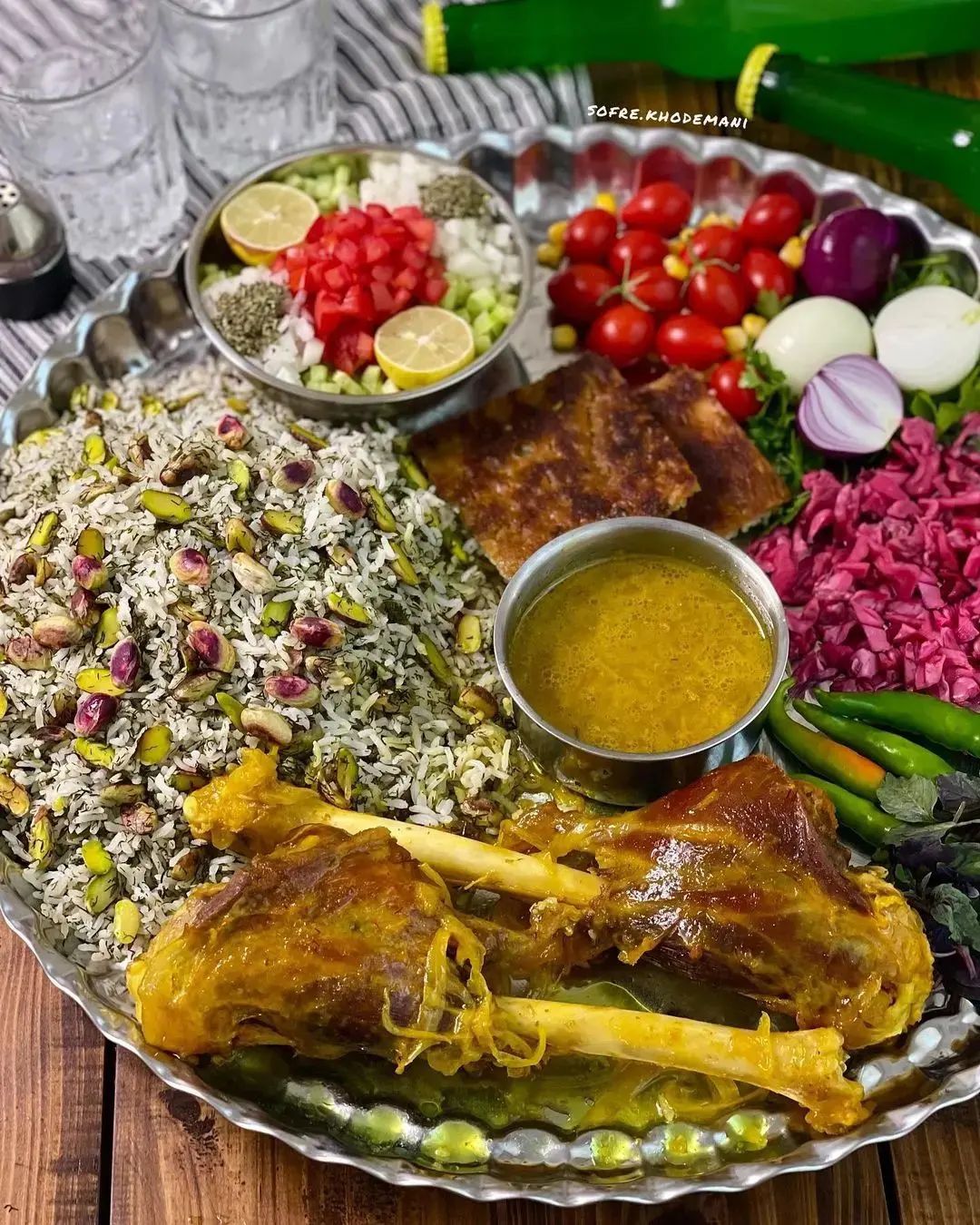 طرز تهیه پسته پلو مجلسی خوشمزه به روش اصیل رفسنجان