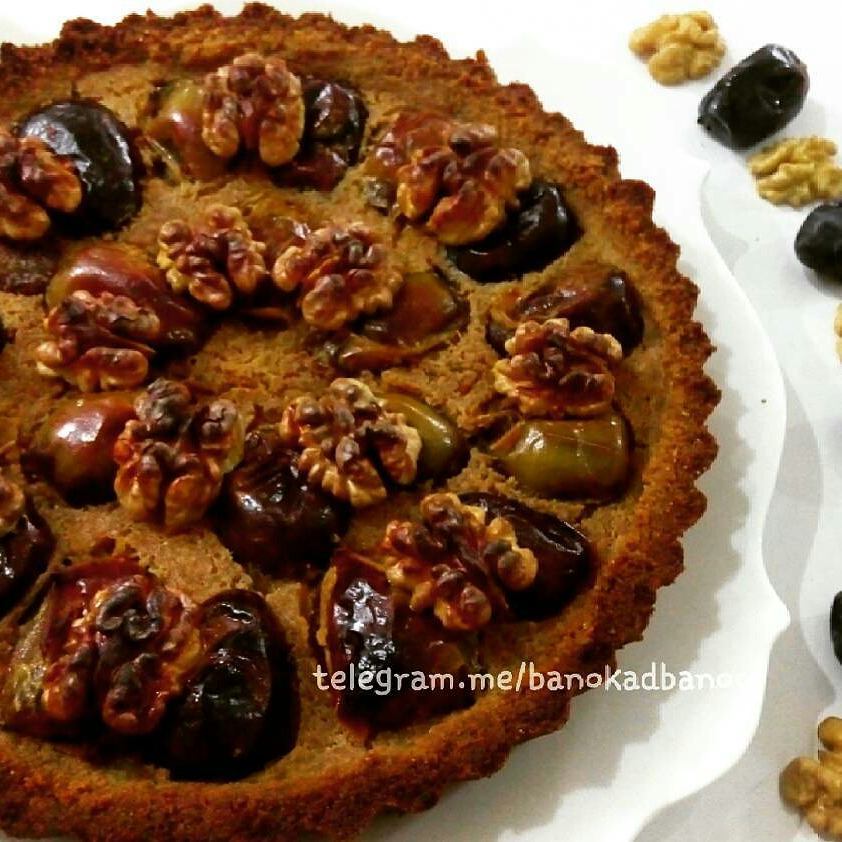 طرز تهیه تارت خرما و گردو خانگی خوشمزه و ساده (مرحله به مرحله)