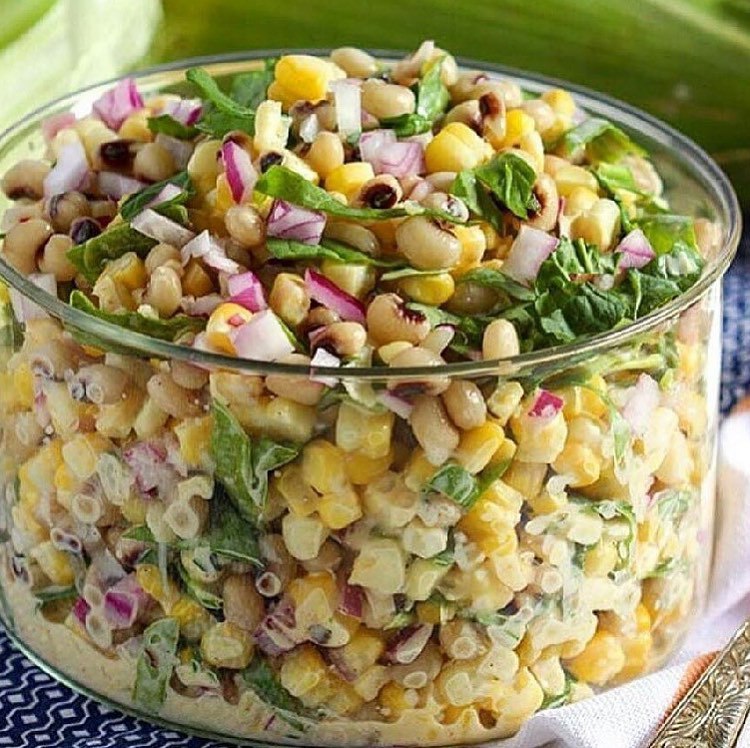 طرز تهیه سالاد ذرت و لوبیا چشم بلبلی خوشمزه و ساده (مرحله به مرحله)