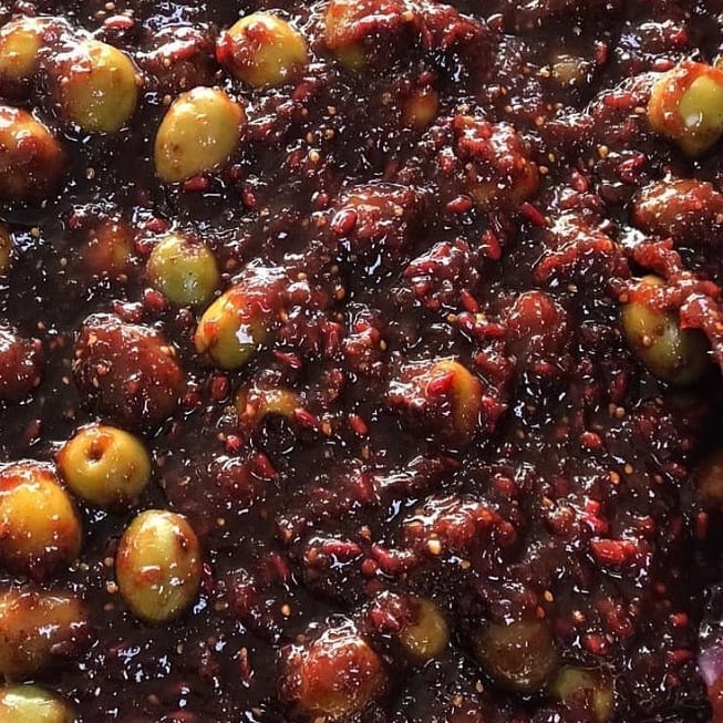 طرز تهیه ترشی زیتون و انار خانگی خوشمزه و ساده (مرحله به مرحله)