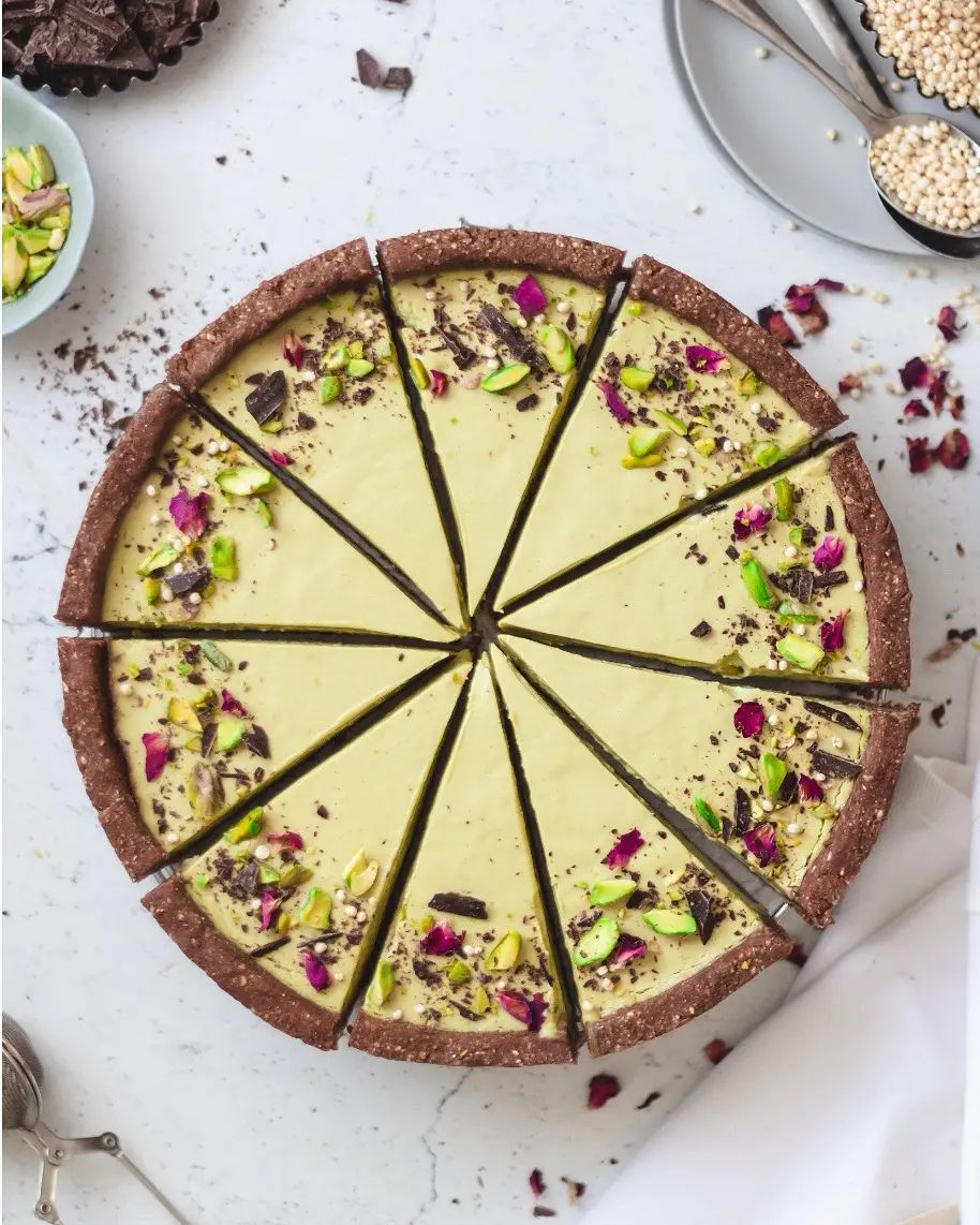 طرز تهیه تارت پسته خانگی خوشمزه و ساده (مرحله به مرحله)