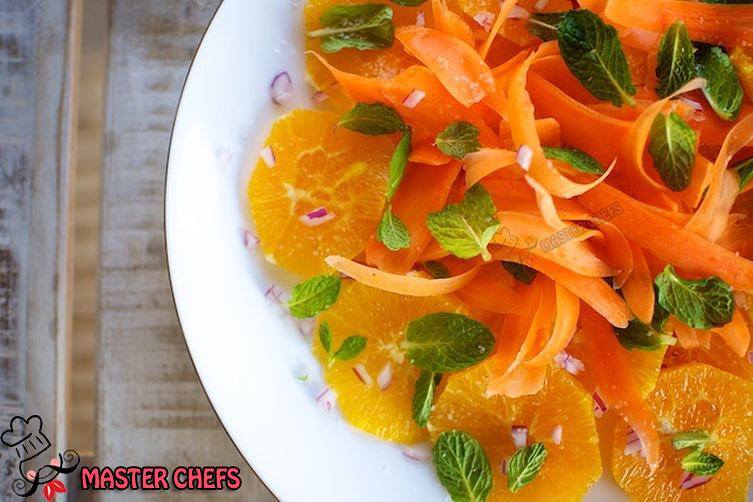 طرز تهیه سالاد هویج و پرتقال اسپایسی خوشمزه و ساده (مرحله به مرحله)