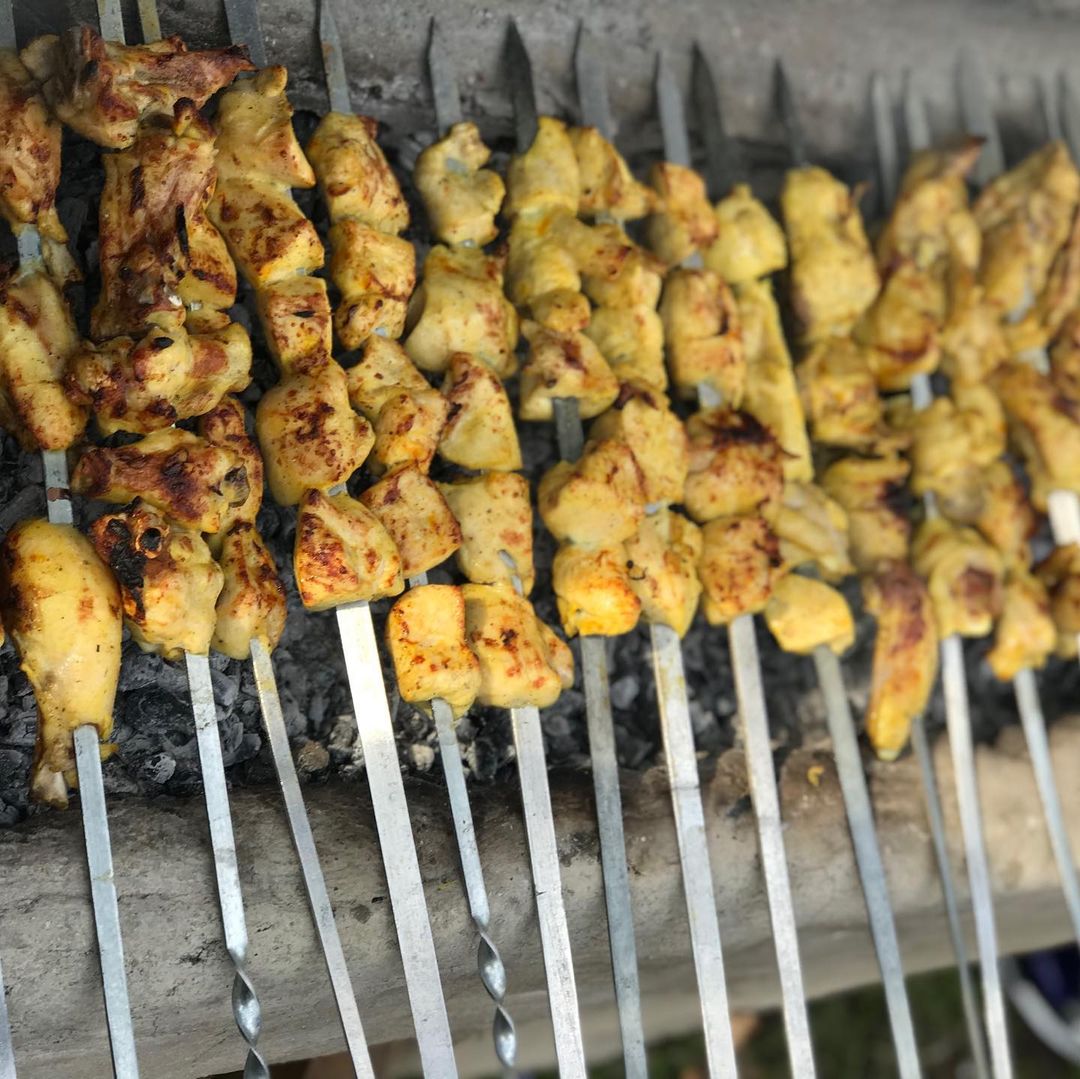 جوجه کباب خانگی آبدار