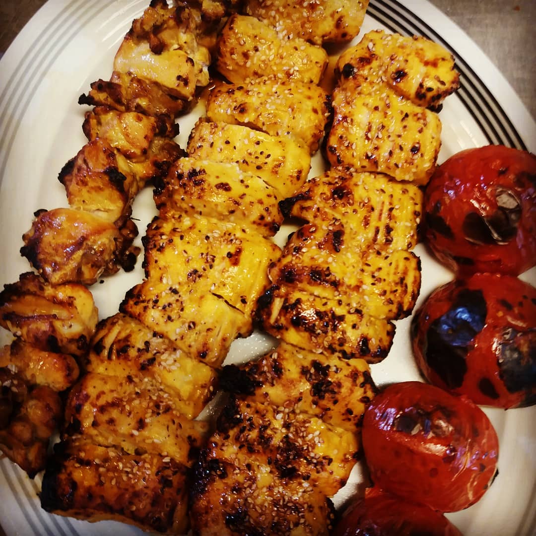 طرز تهیه جوجه کباب کنجدی