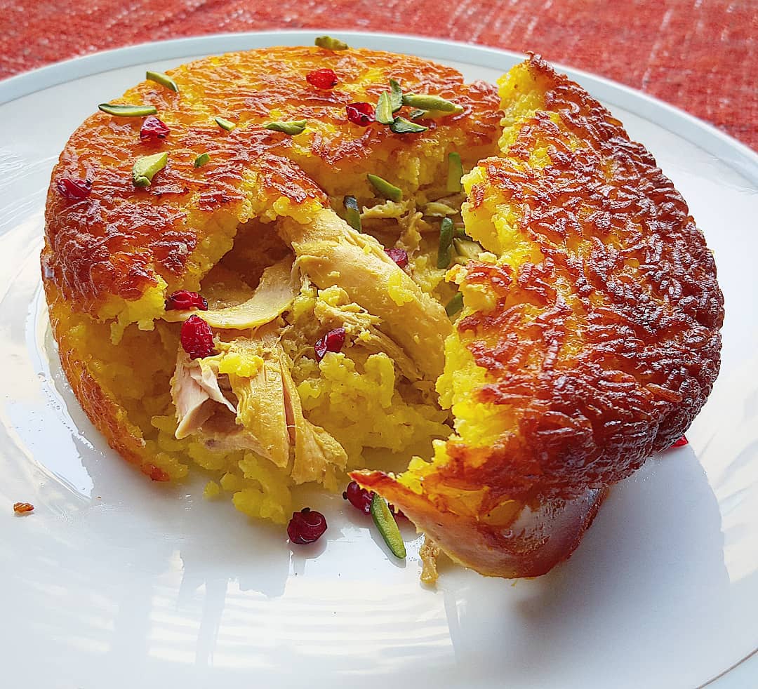 طرز تهیه زرشک پلو با مرغ ته چین