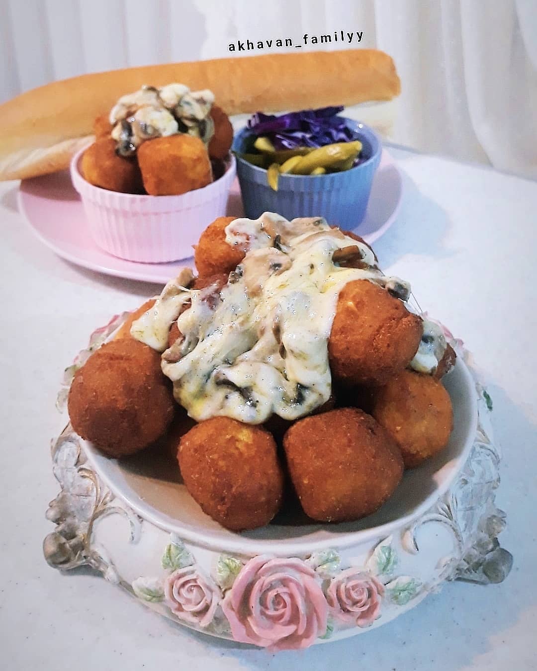 طرز تهیه فلافل قارچ و پنیر خوشمزه و ساده (مرحله به مرحله)