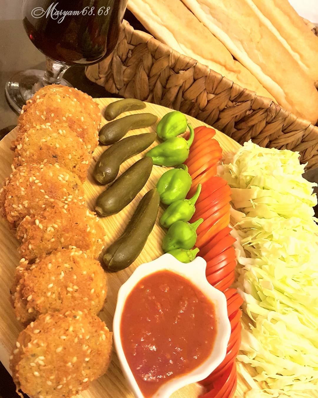 طرز تهیه فلافل کنجدی