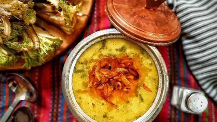 مراحل تهیه آش کنگر