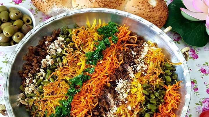 مراحل تهیه خوراک قفقازی