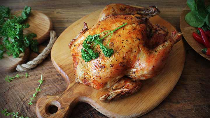 مراحل تهیه مرغ برشته