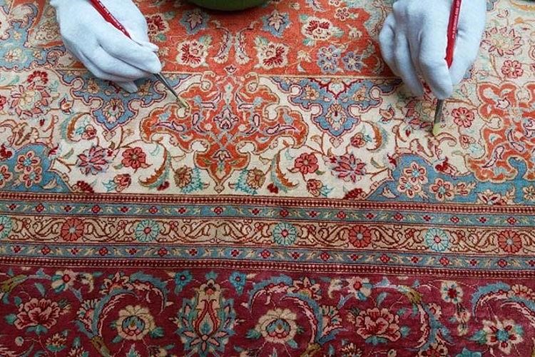 ترمیم رنگ فرش دستباف