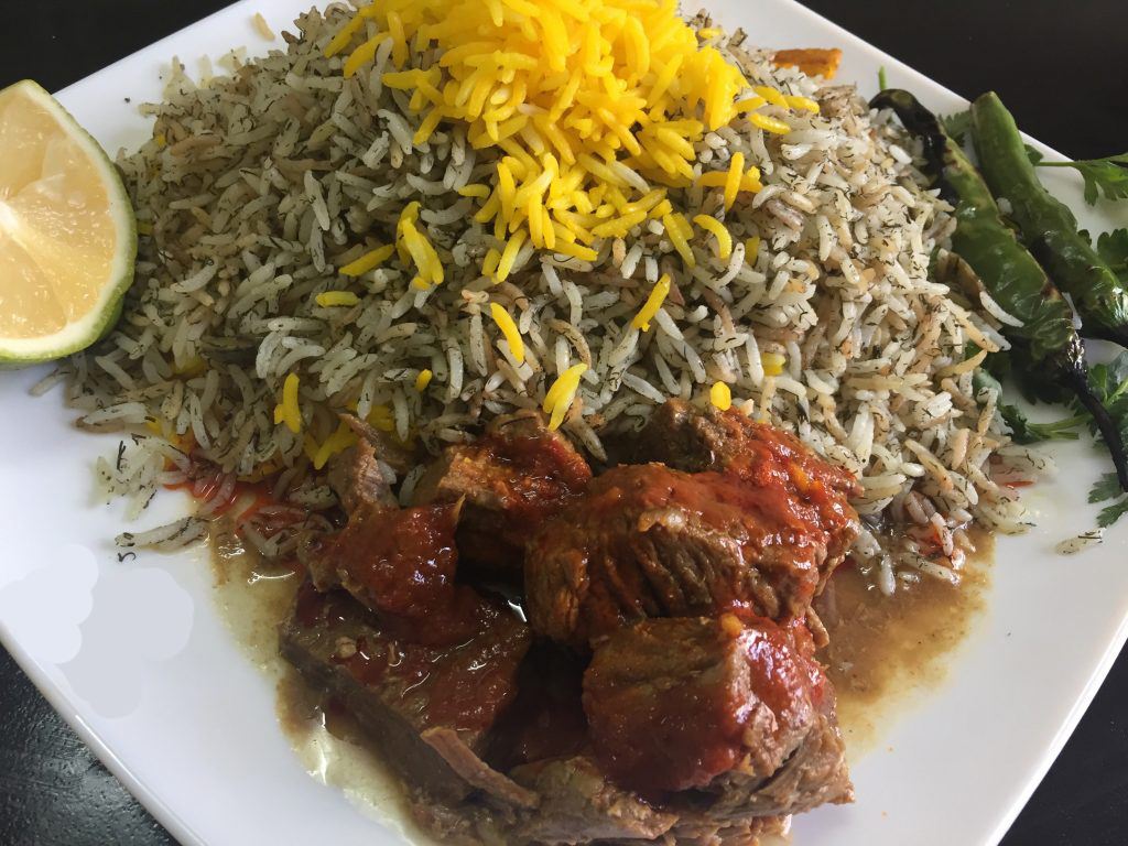 دستور تهیه پخت سبزی پلو با ماهیچه خوشمزه و لذیذ (مرحله به مرحله)