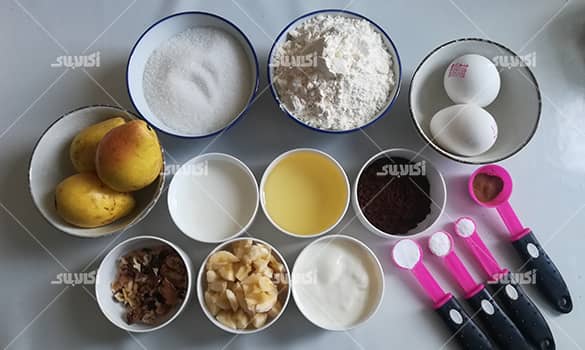 رسپی کیک گلابی شکلاتی؛ مدرن و مجلسی