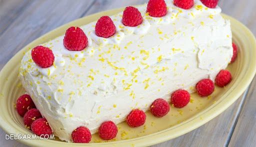 دستور تهیه کیک بستنی توت فرنگی دسری خوشمزه (مرحله به مرحله)