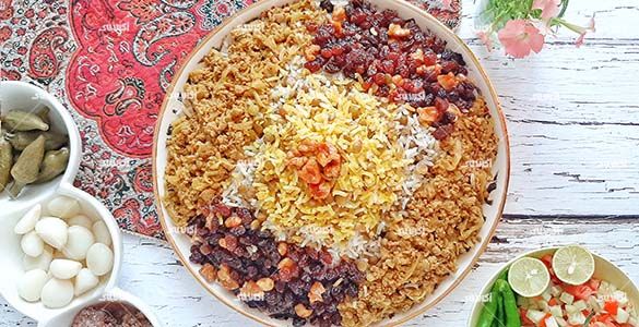 رسپی عدس پلو مجلسی