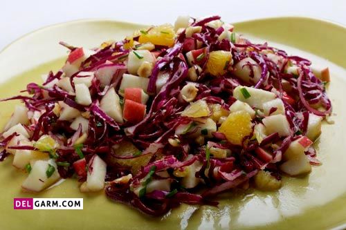 دستور تهیه غذا با کلم قرمز