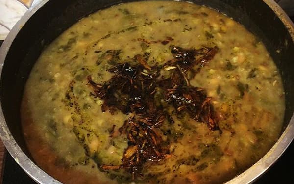 مواد لازم و آموزش آش اسفناج خانگی (مرحله به مرحله)