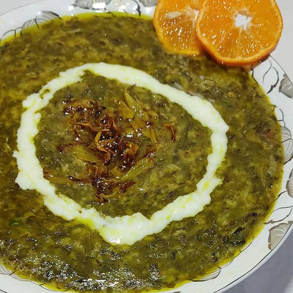 مواد لازم و آموزش آش گشنیز برای 2 یا 4 یا 6 نفر | تناسب ساده