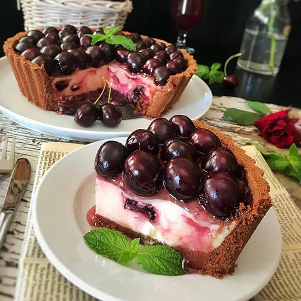 مواد لازم و آموزش تارت گیلاس خانگی (مرحله به مرحله)
