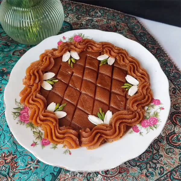 مواد لازم و آموزش حلوا آرد برنج برای 2 یا 4 یا 6 نفر | تناسب ساده