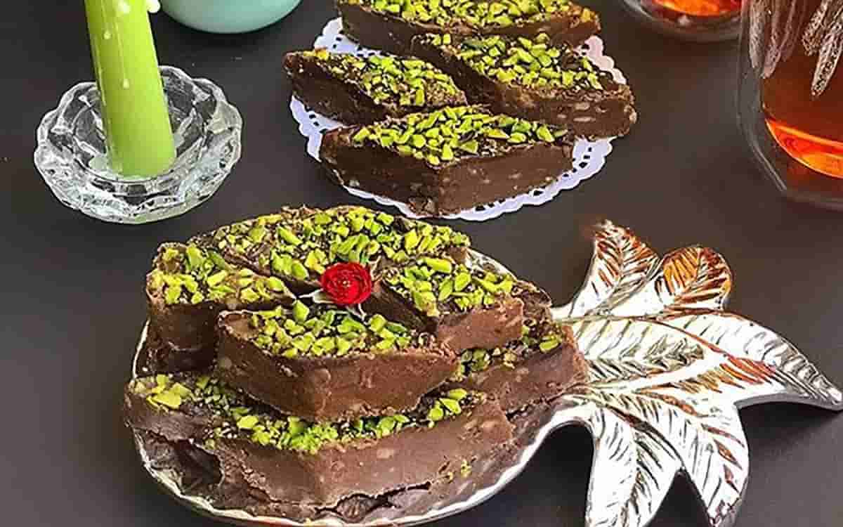 مواد لازم و آموزش حلوا شکلاتی برای 2 یا 4 یا 6 نفر | تناسب ساده