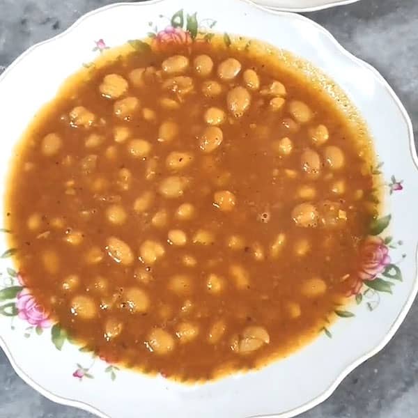مواد لازم و آموزش خوراک لوبیا گرم برای 2 یا 4 یا 6 نفر | تناسب ساده