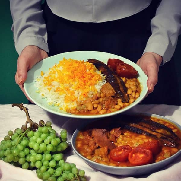 مواد لازم و آموزش خورش آق لوبیا برای 2 یا 4 یا 6 نفر | تناسب ساده