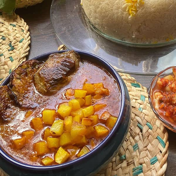 مواد لازم و آموزش خورش قیمه با گوشت چرخ کرده برای 2 یا 4 یا 6 نفر | تناسب ساده