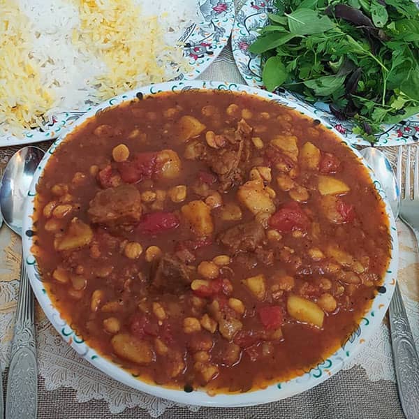 مواد لازم و آموزش خورش قیمه لاری برای 2 یا 4 یا 6 نفر | تناسب ساده