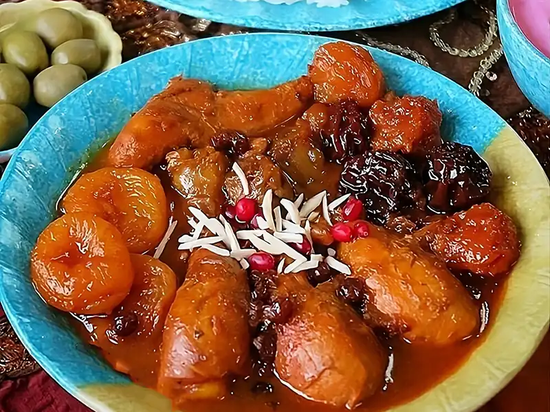 مواد لازم و آموزش خورش متن جن برای 2 یا 4 یا 6 نفر | تناسب ساده