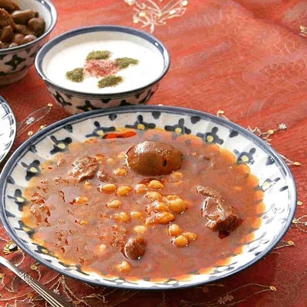 مواد لازم و آموزش خورش نخود آله برای 2 یا 4 یا 6 نفر | تناسب ساده