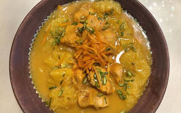 مواد لازم و آموزش خورش پرتقال برای 2 یا 4 یا 6 نفر | تناسب ساده