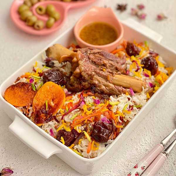 مواد لازم و آموزش رنگین پلو برای 2 یا 4 یا 6 نفر | تناسب ساده
