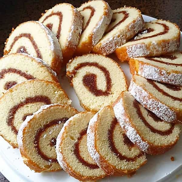 مواد لازم و آموزش رولت سوئیسی مارمالادی خانگی (مرحله به مرحله)