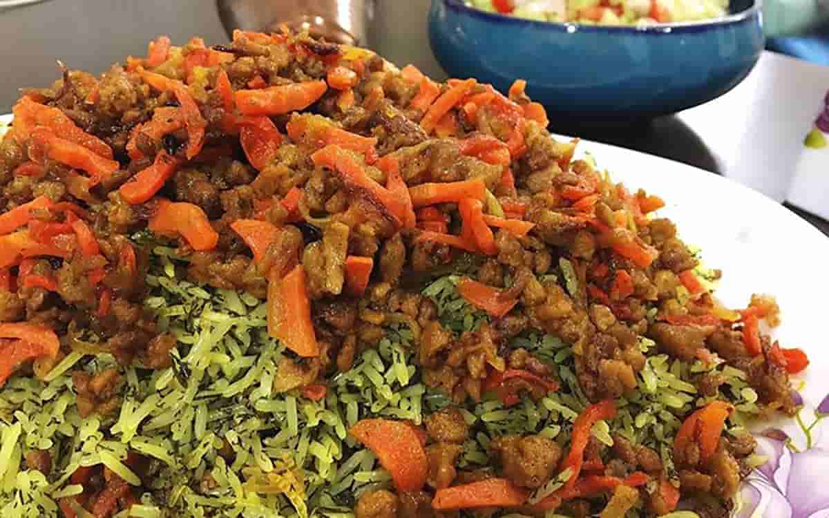 مواد لازم و آموزش قاطی پلو برای 2 یا 4 یا 6 نفر | تناسب ساده