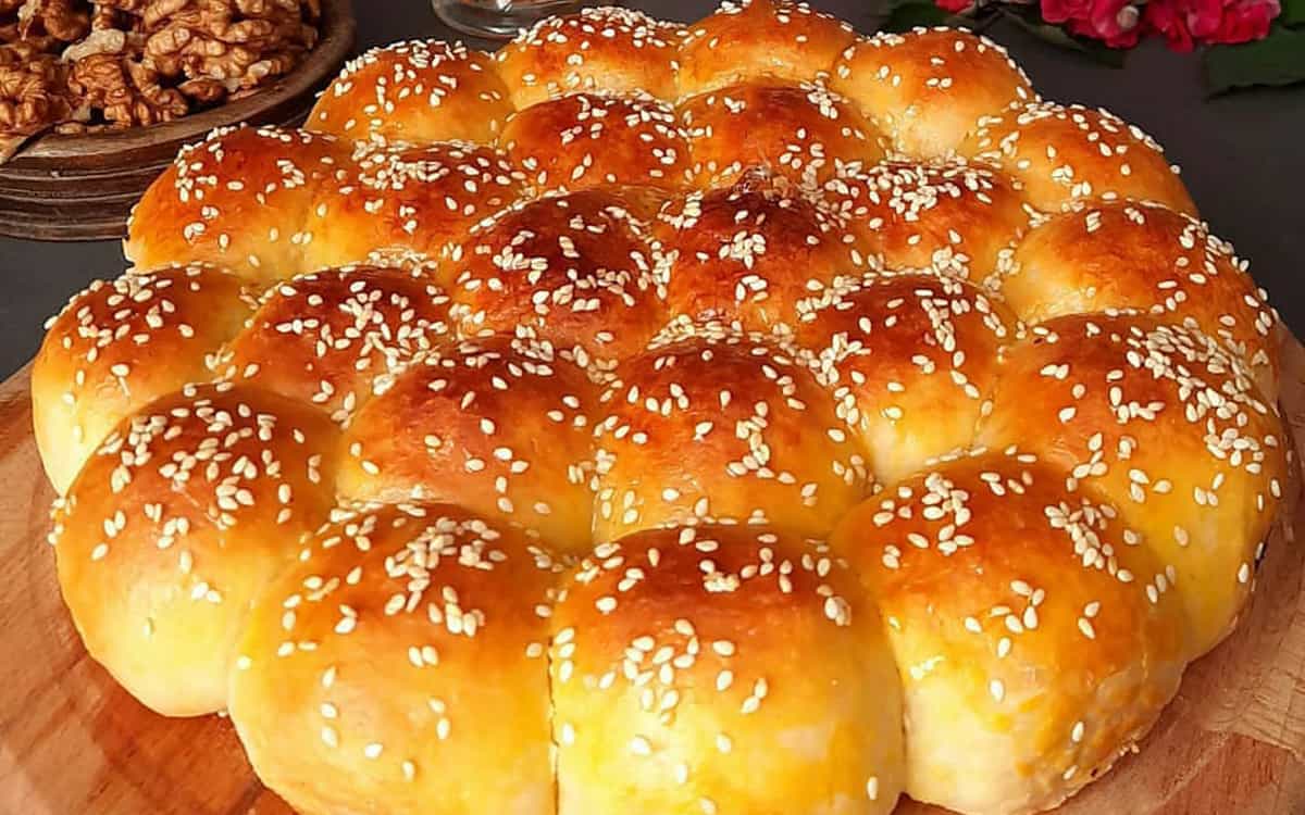 مواد لازم و آموزش نان کندو برای 2 یا 4 یا 6 نفر | تناسب ساده