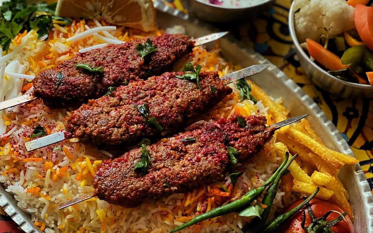 مواد لازم و آموزش کباب حسینی با گوشت چرخ کرده برای 2 یا 4 یا 6 نفر | تناسب ساده