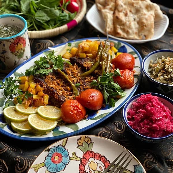 مواد لازم و آموزش کباب زرگری کرمانی برای 2 یا 4 یا 6 نفر | تناسب ساده