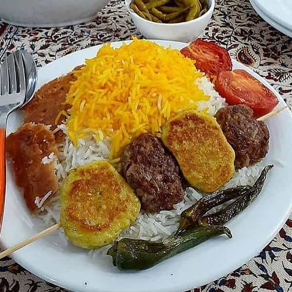 مواد لازم و آموزش کباب سیخی دو رنگ برای 2 یا 4 یا 6 نفر | تناسب ساده