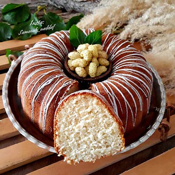 مواد لازم و آموزش کیک توت سفید خانگی (مرحله به مرحله)