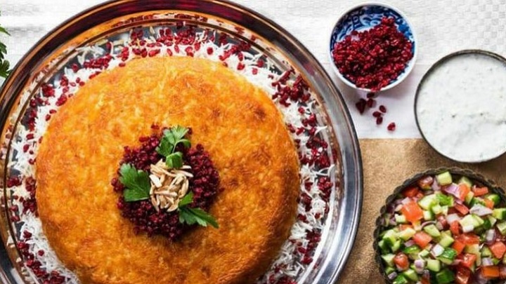رسپی ته چین لوبیا پلو با گوشت