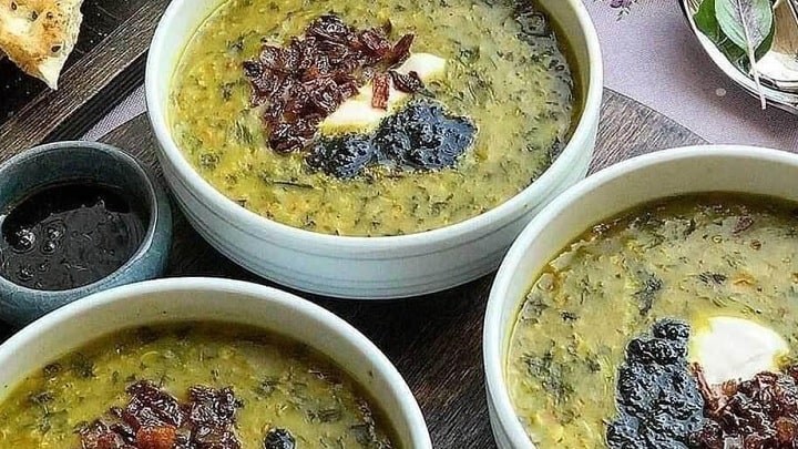 رسپی آش گشنیز و برنج به روش خانگی